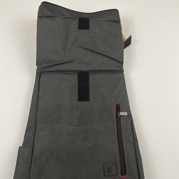 Chipotle Rolltop Backpack Laptop Sleeve Zip Closure Inside Divider Padded Canvas - Picture 6 of 10